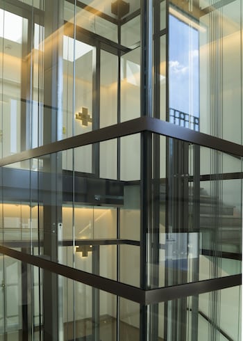 Angular Glass Lifts made by GBH Design in Germany