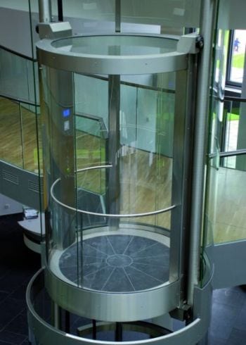 Circular Glass Lifts made by GBH Design in Germany