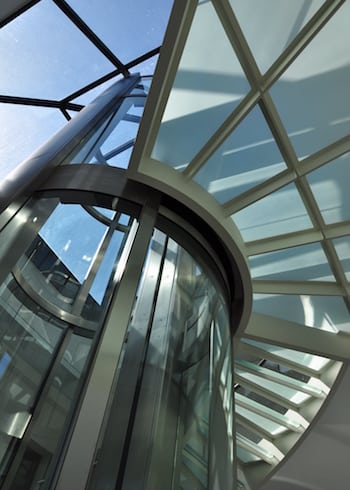 Circular Glass Lifts made by GBH Design in Germany