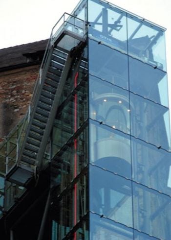Louis Vuitton's rotating glass elevator at Selfridges Oxford