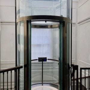 Louis Vuitton's rotating glass elevator at Selfridges Oxford